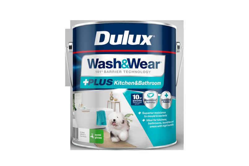 Dulux Wash&Wear +Plus Kitchen&Bathroom Semi Gloss 4 L.