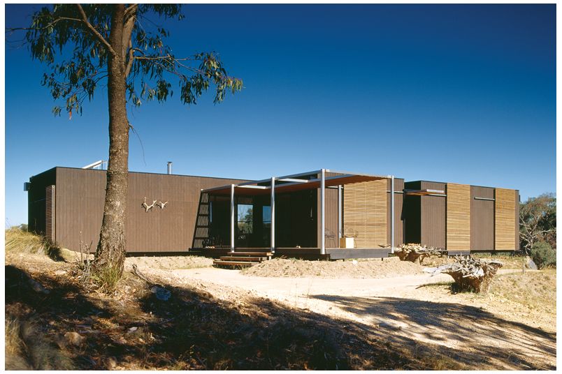 Shadowclad plywood cladding offers impact resistance.
