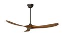 Milano Slider ceiling fan in aged pewter with light walnut blades (no light).