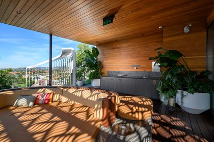 Stunning rooftop design at Valencia Apartments