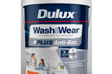 Interior wall coating – Wash&Wear +PLUS Anti-Bac Low Sheen