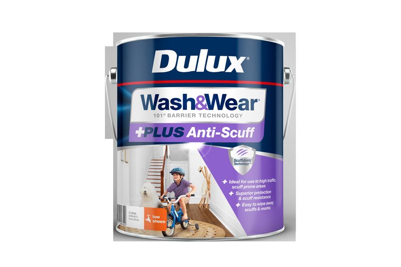 Dulux Wash&Wear +Plus Anti-Scuff Low Sheen 4 L.