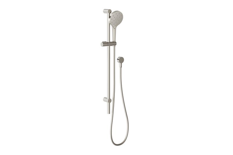 Phoenix’s Oxley rail shower in Brushed Nickel.