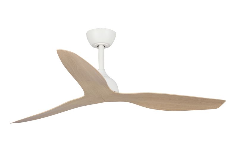 The Fanco Eco Style ceiling fan in white with beech blades.