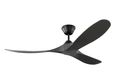 The Milano Slider Zest outdoor ceiling fan in black.