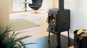 Morsø 1410 wood-burning fireplace is perfectly proportioned for smaller spaces.