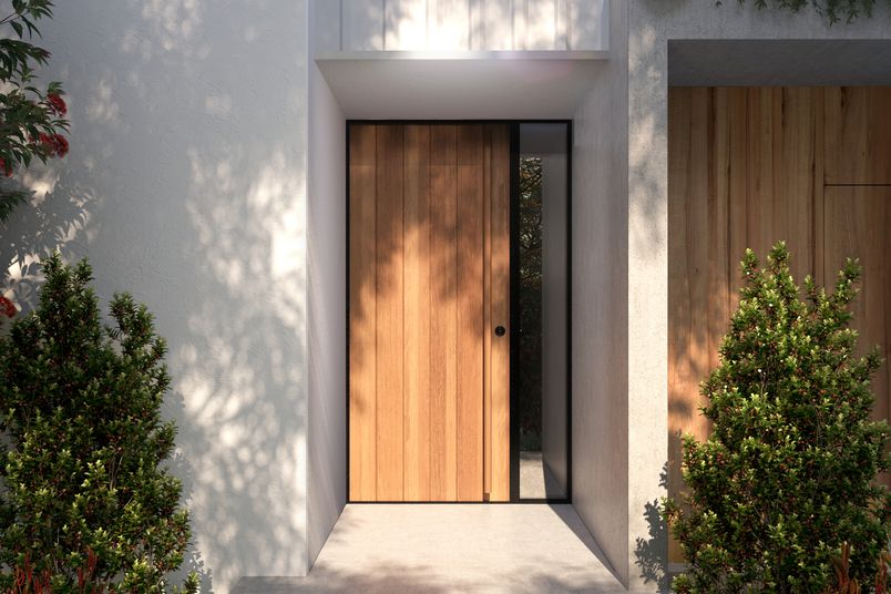 Parkwood Doors' timber doors are kiln-dried and moisture tested to stop movement.