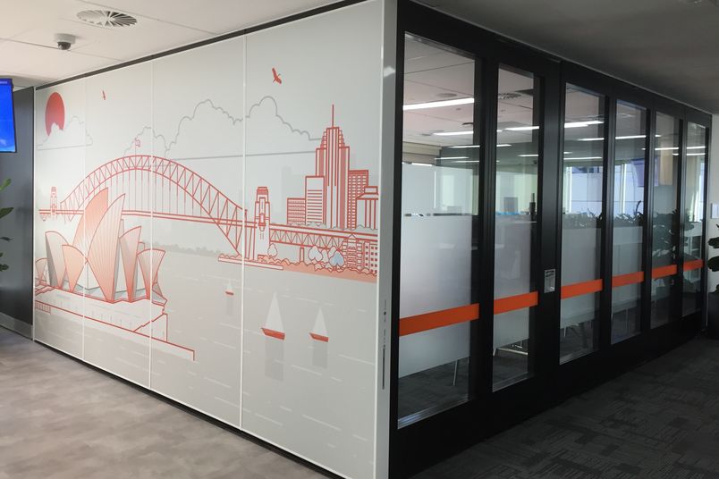 Bildspec manufactures acoustic dampening solid operable walls as well as double-glazed operable walls.