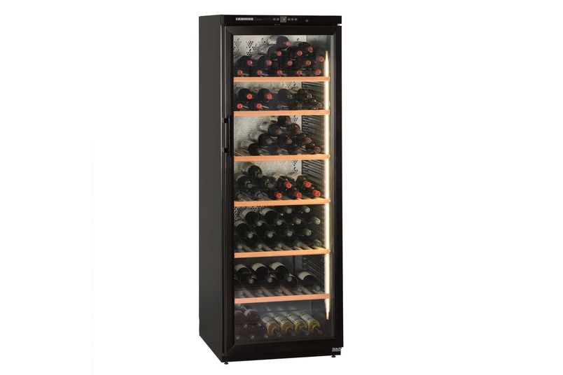 Liebherr’s Barrique WKb 4612 freestanding single-zone wine cellar can store up to 195 bottles.