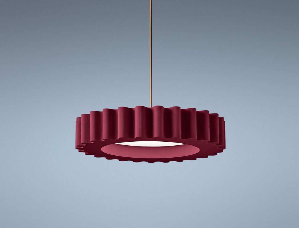 Acoustic pendant light – Opera (950 mm) by Acustico Lighting – Selector