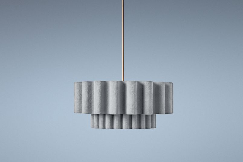Medium Opera chandelier in Light Grey.