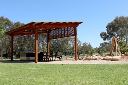 Landmark’s Peninsula shelters at Pityarilla Park in Adelaide