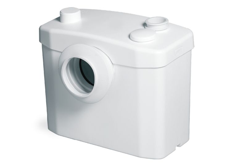 Saniflo Sanitop allows the connection of a toilet and a wash basin to one macerator pump.