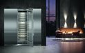 A Monolith freezer, fridge and wine cabinet combination.