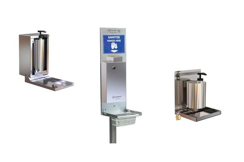 Stoddart supplies a range of stainless steel hand sanitizer solutions for businesses and commercial locations.