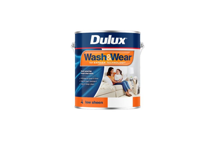 Wash&Wear Low Sheen creates a super-tough acrylic finish that makes walls easy to clean.